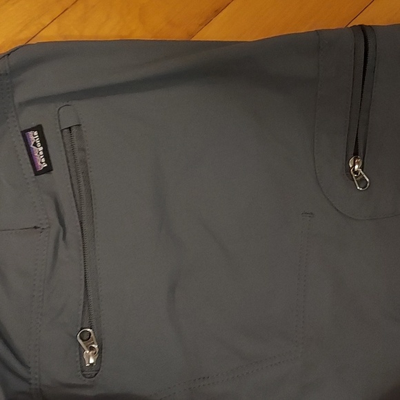 Patagonia lightweight nylon hiking pants 5 pockets size 6 gray - Picture 4 of 5